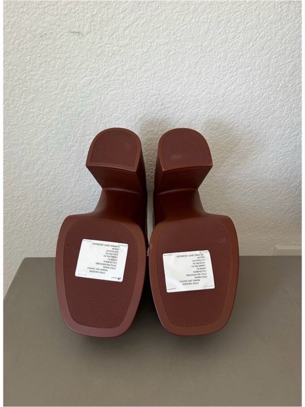 Steve Madden Platform Penny Loafer in Chestnut Brown - Picture 6 of 7